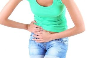 Parasiten im Körper eines Mädchens.